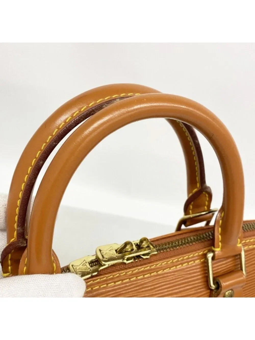Louis Vuitton Handbag Epi Alma Cipango Gold